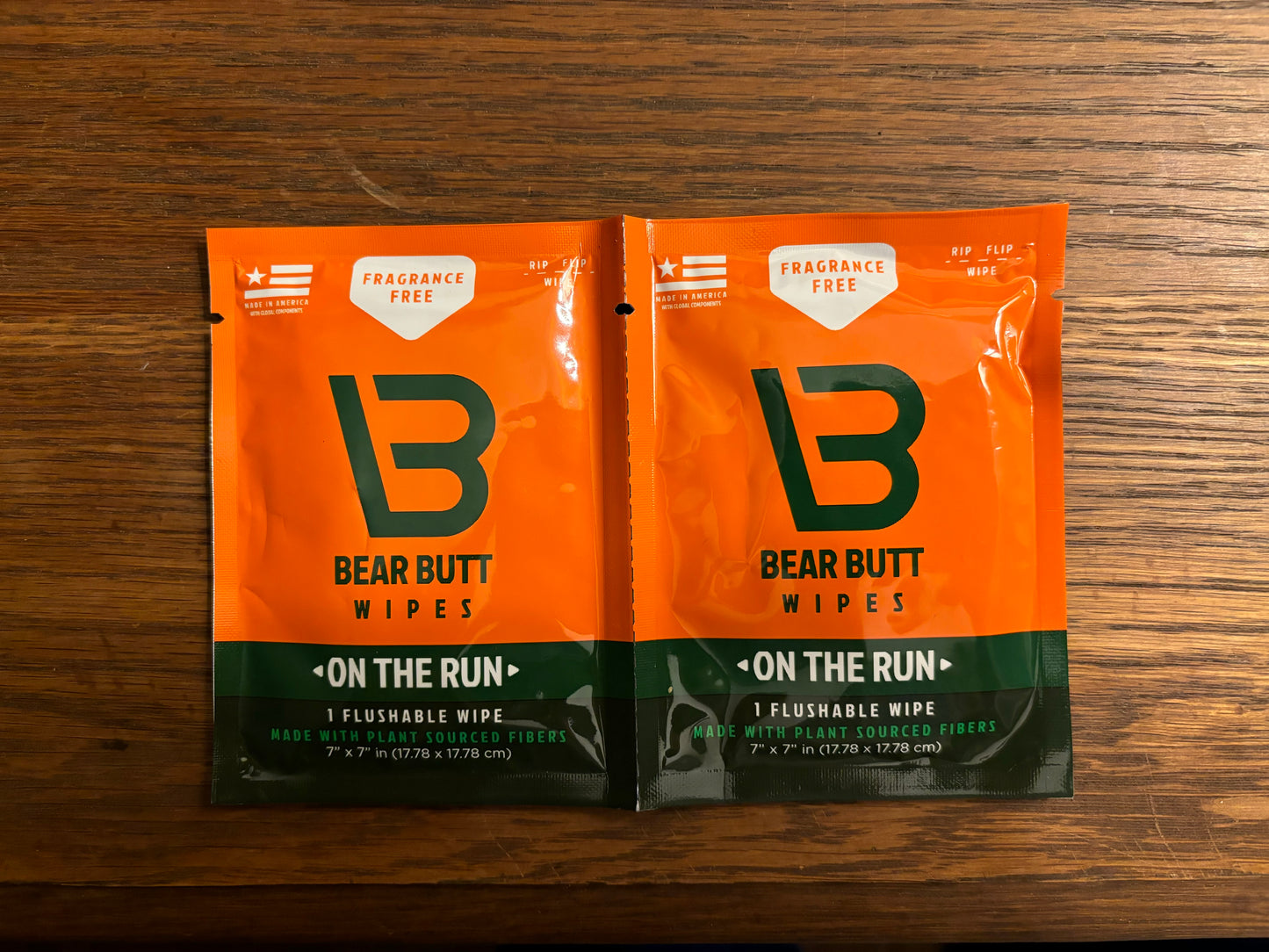 Bear Butt Wipes - 2-up Singles